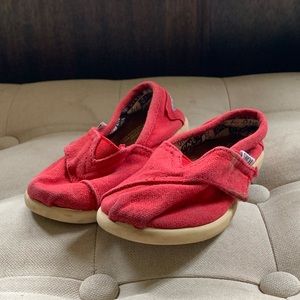 Toms Red Toddler Shoes